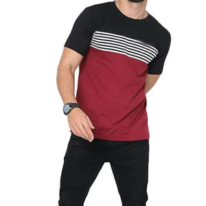 T-shirt pour homme 100 % coton OEM, unisexe, noir uni, col rond, imprimé avec logo personnalisé, prix bas, t-shirts pour homme - Product Image 2