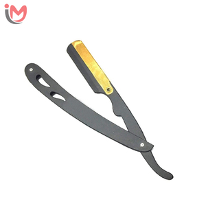 New Professional Barber Salon Manual Stainless Steel <b>Single</b> <b>Blade</b> Cut Throat Shaving <b>Razor</b> for Men's Made in Pakistan OEM - Product Image 1