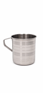 Mug de voyage en acier inoxydable Dheer International, petite taille, gris, aspect moderne et haut de gamme, réutilisable - Product Image 1
