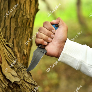 Cuchillo de Supervivencia Fijo de Acero al Carbono Forjado a Mano con Hoja de Punta Caída y Mango Ergonómico de Madera para Camping y Bricolaje OEM/ODM - Product Image 5