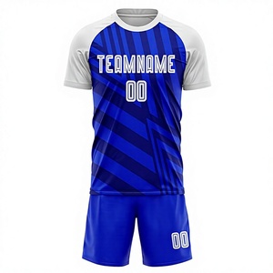 Conjunto de camiseta de fútbol personalizada para hombre, pantalones cortos, uniforme de fútbol, nombre del equipo personalizado, número, transpirable, de secado rápido, 100% - Product Image 1