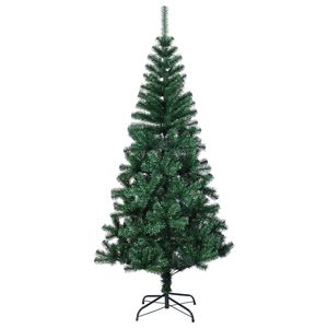 6 ft verde PVC albero di natale artificiale con punte iridescenti - Product Image 2