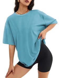 Casual Three Quarter Sleeve Eco-Friendly Denim Button T-Shirt <b>Top</b> Winter Relaxed Everyday Y2K Style Hot Selling Loose Fit - Product Image 3