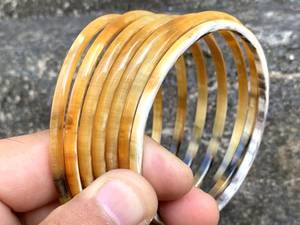 Bracelets en corne de buffle naturelle polie, écologiques, faits à la main, bijoux de luxe personnalisés par TIMELESS CRAFT - Product Image 6