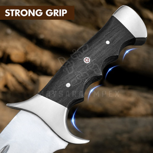 Cuchillo Bowie de Acero Inoxidable de Grado Industrial, Hoja Fija, Mango de Agarre Fuerte, Cuchillos para Supervivencia, Caza y Camping al Aire Libre - Product Image 5