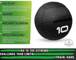 PVC Medicine Ball for <b>Strength</b> <b>Training</b> Unfilled Exercise Balls - Product Image 6