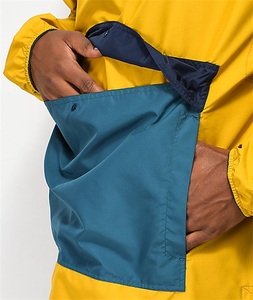 Quarter Zip Waterproof <b>Jacket</b> with Kangaroo Pocket for Outdoor Sports Daily Wear Lightweight Men Windbreaker Custom - Product Image 3