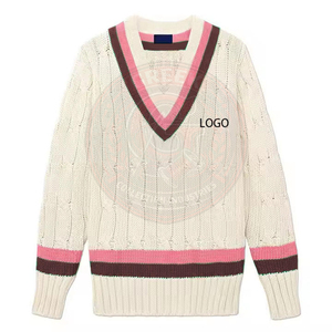 Cardigan d'hiver en acrylique tricoté à col en V pour hommes et femmes, manches longues, respirant, anti-plis, avec boutons recouverts - Product Image 3