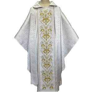 ชุดพิธีกรรมแบบวินเทจ Kassel Message wand Casullo Chasuble พร้อมผ้าคลุมไหล่ (Stole) สำหรับพระสงฆ์ นักบวช และพระสงฆ์รูปแบบอื่นๆ - Product Image 3