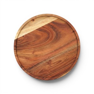 Plateau de service et planche à fromage en bois d'acacia fait main Indirae Artistry, compatible avec les aliments, lavage à la main uniquement, vaisselle de cuisine - Product Image 1