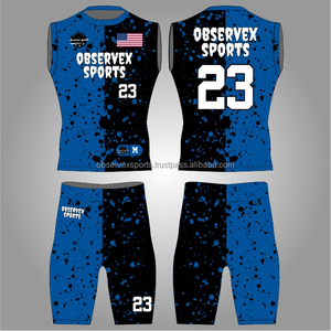 7v7 Uniform High Quality <b>Compression</b> With American 7on7 Jersey Sleeveless Sublimated High Quality Flag Football Uniform - Product Image 1