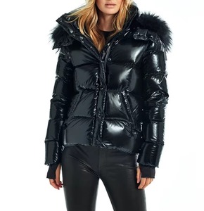 Chaqueta de Plumón para Mujer, Modelo 2024, Invierno, Cálida, Cortavientos, Manga Larga, Cierre Frontal con Cremallera - Product Image 1