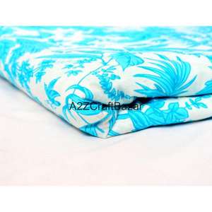 Tissu indien imprimé au bloc, tissé à la main, 100 % coton - Séchage rapide, respirant, écologique, léger pour femmes et filles, idéal pour l'été - Product Image 4