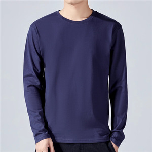 T-shirt Homme Personnalisé OEM 100% Coton à Manches Courtes, Nouvelle Tendance Automne, Col Rond Ample, Tissu Peigné Anti-boulochage - Product Image 1