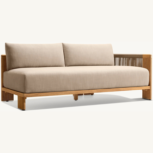 Best-selling teak wood with a simple modern style suitable <b>for</b> indoor use with two seats and armrests equipped with soft foam - Product Image 4