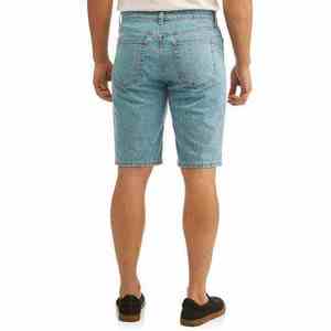 Men's <b>White</b> Knitted Denim <b>Shorts</b> XL Loose Fit Embroidered Straight Leg Breathable Quick Dry Summer Casual Streetwear - Product Image 6
