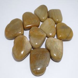 Pierres précieuses de guérison naturelles, vente en gros, poches avec cœur en cristal, fait à la main en inde - Product Image 1