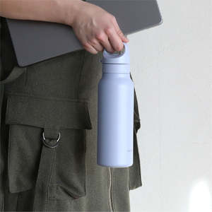 Bouteille d'eau sport ELTO P44 600 ml, ouverture à une touche, libération rapide, isolation sous vide, acier inoxydable, poignée confortable - Product Image 5