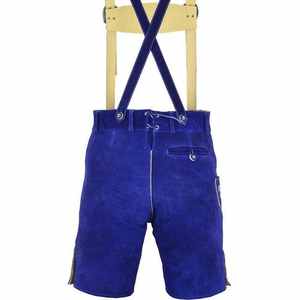 Lederhosen bleu premium pour hommes, style bavarois, tailles européennes 46 à 60 - Product Image 4