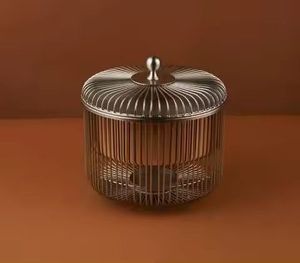 Luxury Stainless Steel Decorative Casserole Dish With Lid Elegant Food Serving Pot For Hotel Restaurant Dining <b>Table</b> - Product Image 5