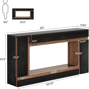 Consolle Lunga Moderna di Lusso in Legno Massello per Ingresso, Appartamento, Hotel - Arredamento Contemporaneo per Soggiorno, Versatile per Uso Domestico - Product Image 3