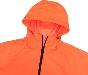 Venta caliente chaqueta cortavientos de nailon para mujer tamaño personalizado transpirable diseño de bloque de Color cremallera bordado ligero a prueba de viento - Product Image 4