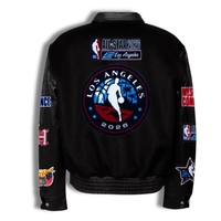 Veste universitaire décontractée en laine et cuir brodée style Jeff Hamilton All-Star 2026 Los Angeles de qualité supérieure |   Commemoratif B2B