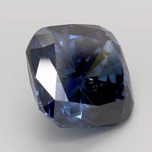 Diamante azul oscuro sintético de laboratorio con corte cojín de 1.00 CT a 5.00 CT, certificado, claridad VVS VS, para anillo - Product Image 3