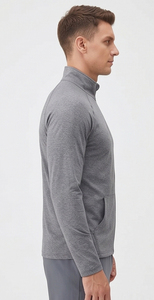 En gros, Vestes de sport pour hommes, coupe ajustée, à col montant, avec poches, pour le yoga, la gym, la course et comme vêtement de base - Product Image 3