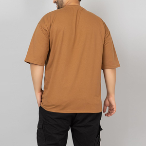 เสื้อยืดคุณภาพสูง ผ้าฝ้าย 100% ทรงโอเวอร์ไซส์ สตรีทแวร์ น้ำหนักเบา สำหรับผู้ชาย รับสกรีนโลโก้ ขายส่ง - Product Image 2