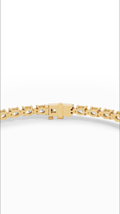 Pulsera de tenis atemporal con diamantes cultivados en laboratorio de corte ovalado, oro de 14K, joyería fina de lujo, fabricante mayorista - Product Image 6
