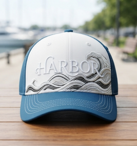 Wholesale Plaid Embroidered Baseball Cap Blue White Design Unisex Casual 6-Panel Fitted <b>Hat</b> Spring <b>Summer</b> Style - Product Image 1
