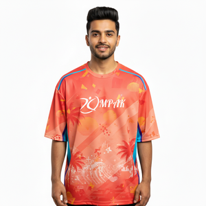 Camiseta Premium de Gran Tamaño para Hombre, Estilo Urbano, Sublimada, de Poliéster/Algodón, Corte Regular, Informal, Moderna, de Secado Rápido y Transpirable - Product Image 1