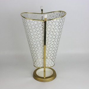 ที่วางร่มสีขาวและสีทองทันสมัยสำหรับสำนักงาน ล็อบบี้ โรงแรม แผนกต้อนรับ คาเฟ่ โซลูชั่นการจัดเก็บที่มีสไตล์และใช้งานได้จริง - Product Image 3