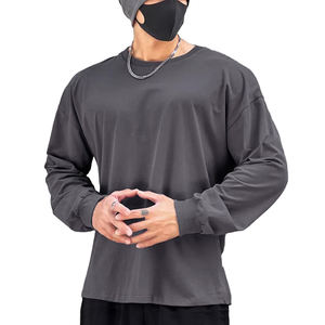 T-shirt de sport et de fitness pour hommes, chemises athlétiques musclées, vêtements de fitness Ringer, chemises de sport pour hommes en vente - Product Image 6