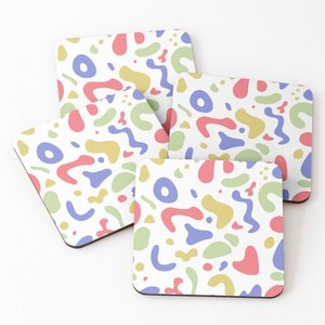 Tapis pour boissons et tampons en bois sur sous-verres de service à thé imprimés Ensemble de 4 pièces du fabricant indien de sous-verres d'ustensiles de cuisine Vaisselle - Product Image 5