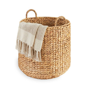 Cestas de jacinto de agua de primera calidad para almacenamiento y decoración, proveedor de cestas naturales. - Product Image 2