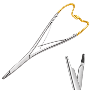 Porte-aiguille Olsen Mathieu Hegar 6.5 en carbure de tungstène, instrument chirurgical - Product Image 1