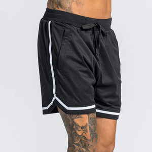 Pantalones cortos de baloncesto de malla para hombre con logotipo personalizado, nuevo diseño, pantalones cortos de baloncesto con cordón en la cintura para hombre, para chicos. - Product Image 5