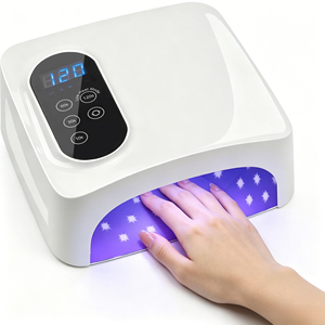 Lampe à ongles UV LED 72W avec capteur tactile, durcissement automatique 120s, séchage rapide, corps en plastique, prise US - Product Image 1