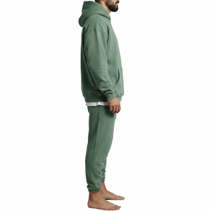 Men Hoodie Tracksuit <b>Set</b> Custom Logo Sweatshirt <b>Jogger</b> <b>Set</b> Casual Streetwear 2 Piece Tracksuit Cotton Fleece <b>Set</b> - Product Image 3