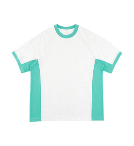 Nouveau T-shirt de sport tendance à imprimé dégradé color block, séchage rapide, en soie glacée, unisexe, coupe ample, respirant, pour le fitness en extérieur - Product Image 4
