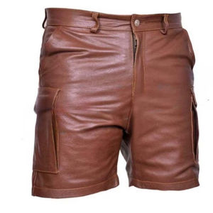Shorts en cuir pour homme et femme : tenue quotidienne, style urbain et look élégant - Product Image 1