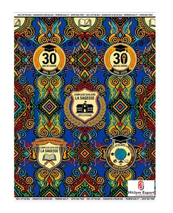 Luxury African Wax Print <b>Fabric</b> Manufacturer Custom School Anniversary Convention Celebration Textile Supplier OEM ODM - Product Image 1