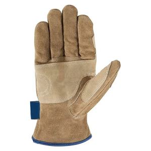 ถุงมือช่างหนังแพะคุณภาพพรีเมียมสำหรับฤดูหนาว ทนทานบุด้วยผ้าฟลีซ สำหรับผู้ชายและผู้หญิง ป้องกันการเสียดสีสองชั้น ถุงมือกันหนาว - Product Image 6