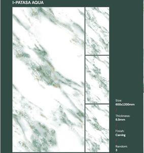 Carreaux de luxe tout-en-un haute brillance, haute qualité, 600x1200mm, pour murs et sols, usage commercial et résidentiel, résistants aux hautes températures - Product Image 2