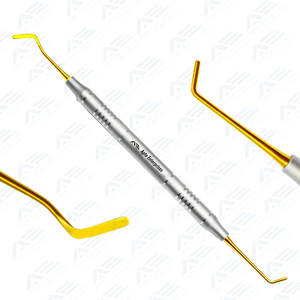 Espátula restauradora, equipos dentales Ce, instrumentos compuestos hechos de acero inoxidable, instrumentos compuestos, puntas doradas - Product Image 4