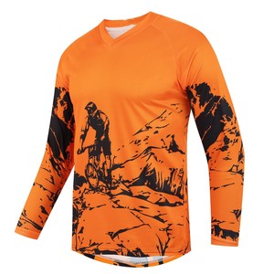 Vêtements de course automobile pour moto, vêtements de sport respirants à séchage rapide, % polyester, manches longues, maillots de motocross personnalisés imprimés - Product Image 1