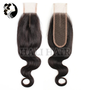 Vietnamien 2x6 dentelle fermeture frontale 100g vague de corps Remy Extensions de cheveux humains Super Double dessiné teint de haute qualité dans toutes les couleurs - Product Image 5