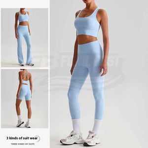 Women's Plus Size Yoga <b>Bra</b> Set 2-Piece Crew Neck Breathable Quick Dry Eco-Friendly Fitness Gym Leggings Solid Print Drawstring - Product Image 2
